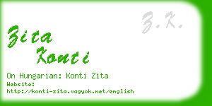 zita konti business card